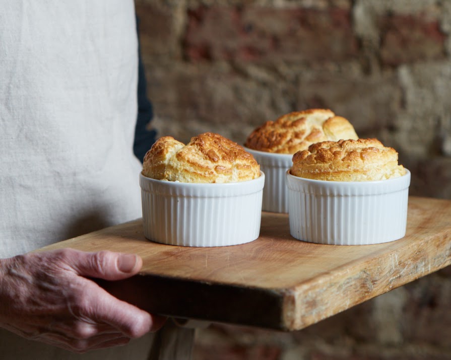 Set off the date-night dinner fireworks with Maura O’Connell Foley’s scrumptious twice-baked soufflé