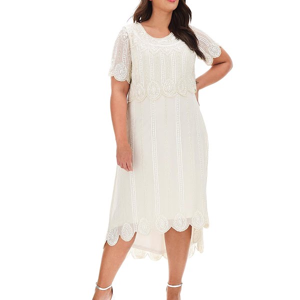 Joanna Hope Beaded Layer Dress, €167.50, Simply Be