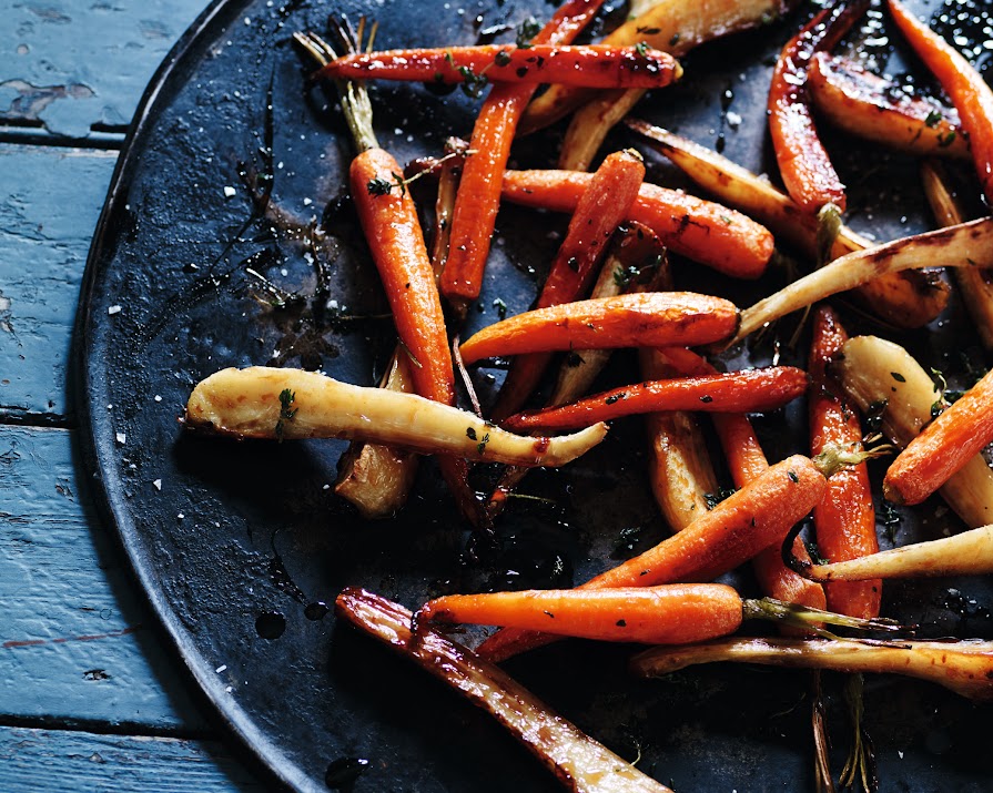 The simplest Christmas veg: honey glazed carrots & parsnips