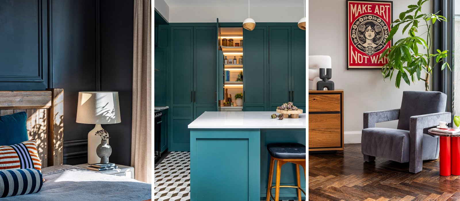 This Sandymount home is full of rich colour and clever storage solutions