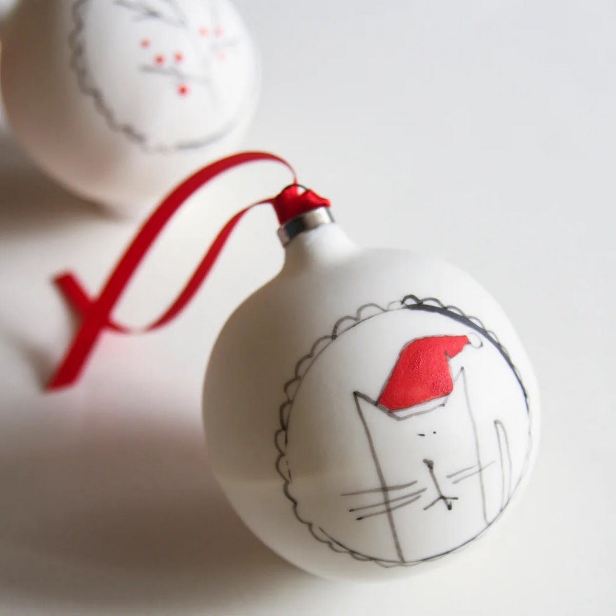 Cat Christmas Bauble, €27.50, KaroArt