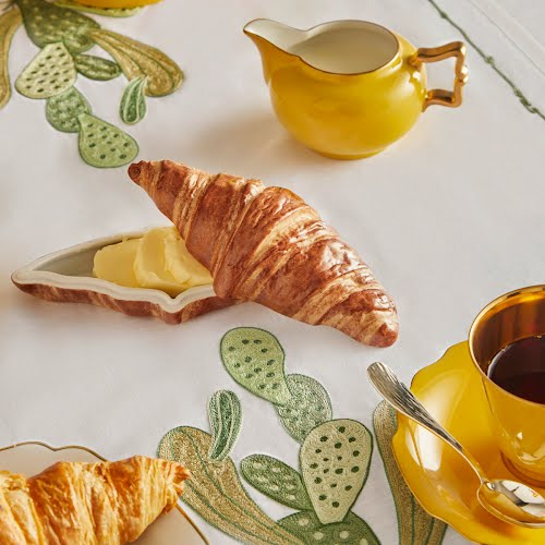 Abask Augarten Hand-Painted Porcelain Croissant Dish, €395