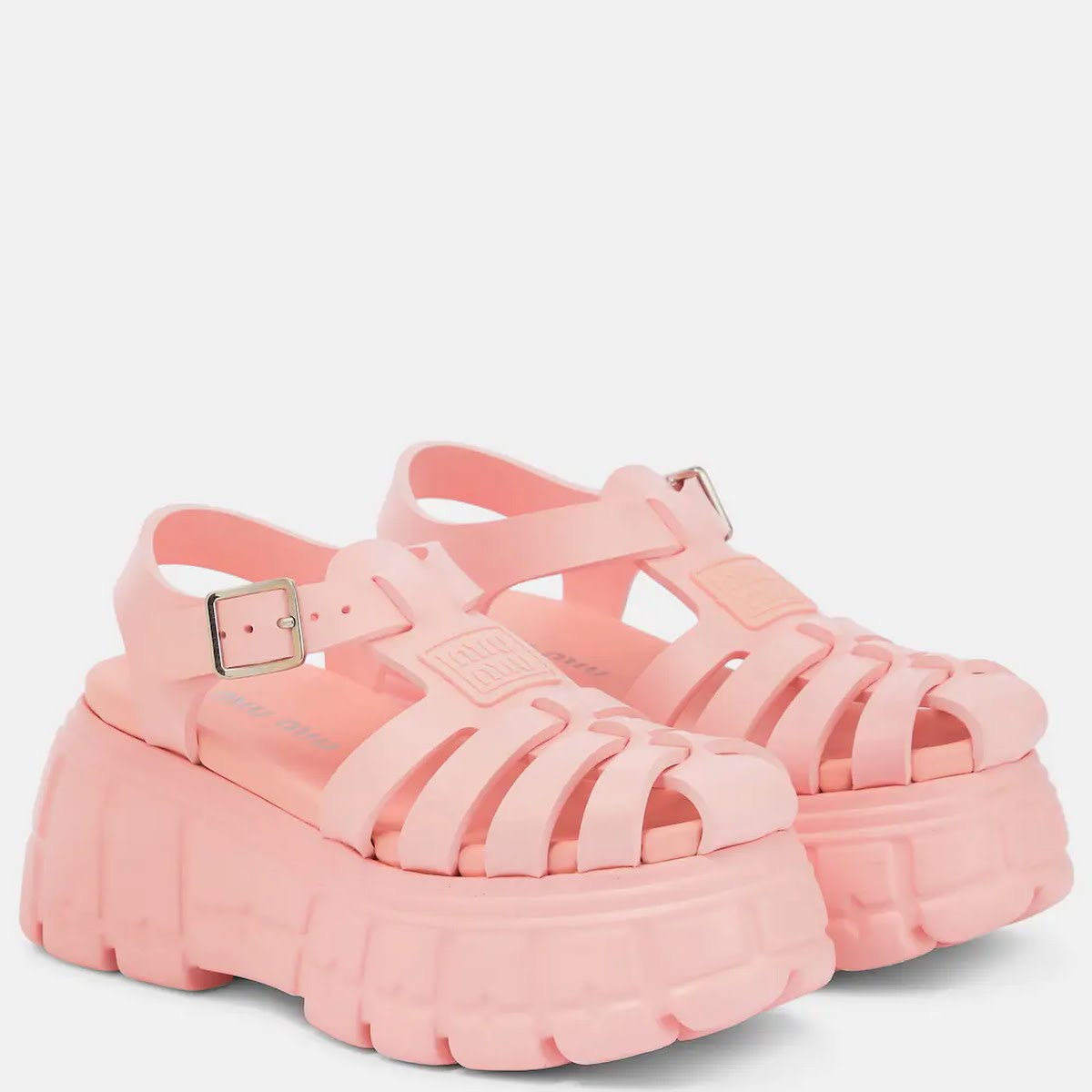 Miu Miu Fisherman Platform sandals, €600, MyTheresa