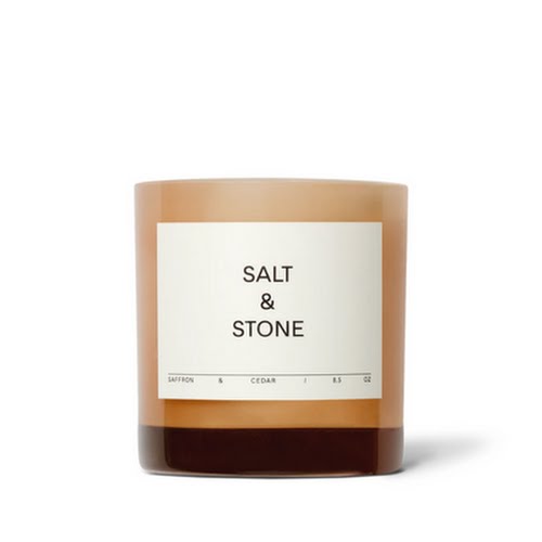 Salt & Stone Saffron & Cedar Candle, €46.32