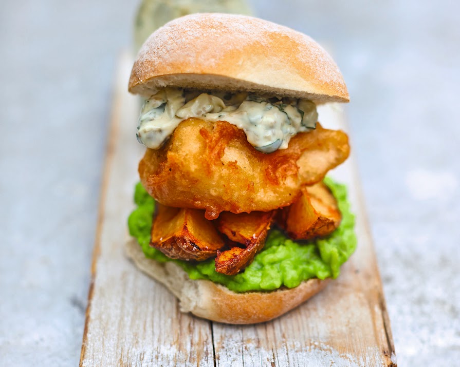 This fish & chips burger was made for bank holidays