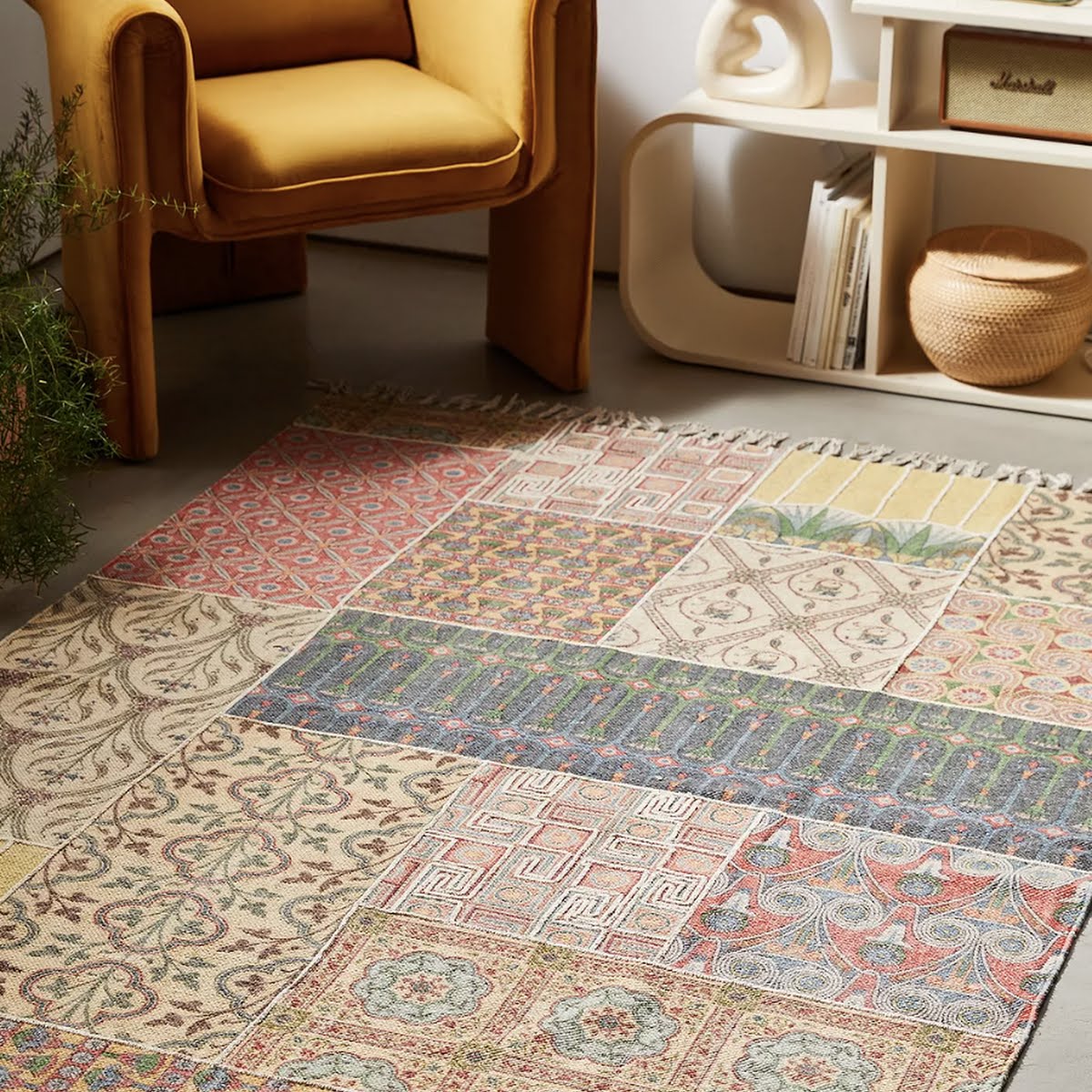 Geometric Patchwork rug, €165