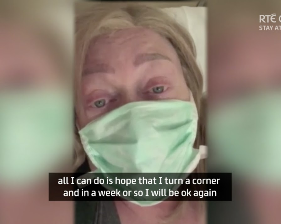 ‘You go asleep and hope God will wake you up’: Irish mum with Covid-19 shares video from hospital