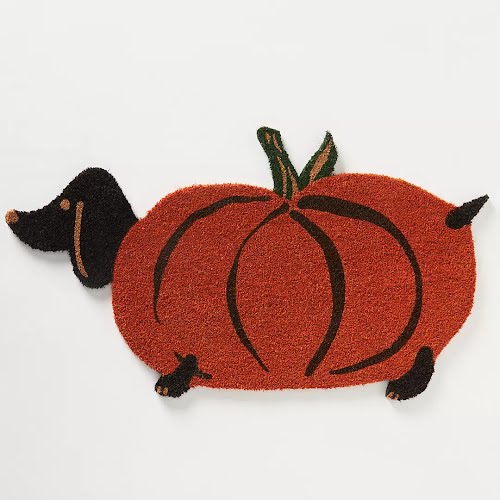 Anthropologie, Elsie Pumpkin Dog Doormat, €45