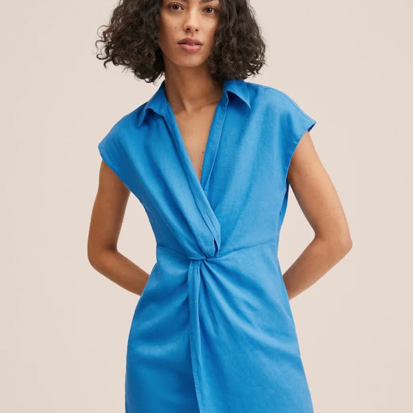 Linen-blend Shirt Dress, €29.99, Mango
