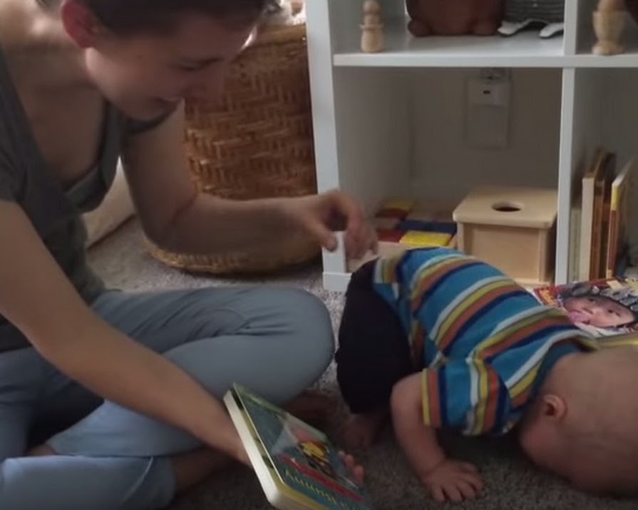 Cutest Baby Ever Cries When His Book Is Finished. Every Time.