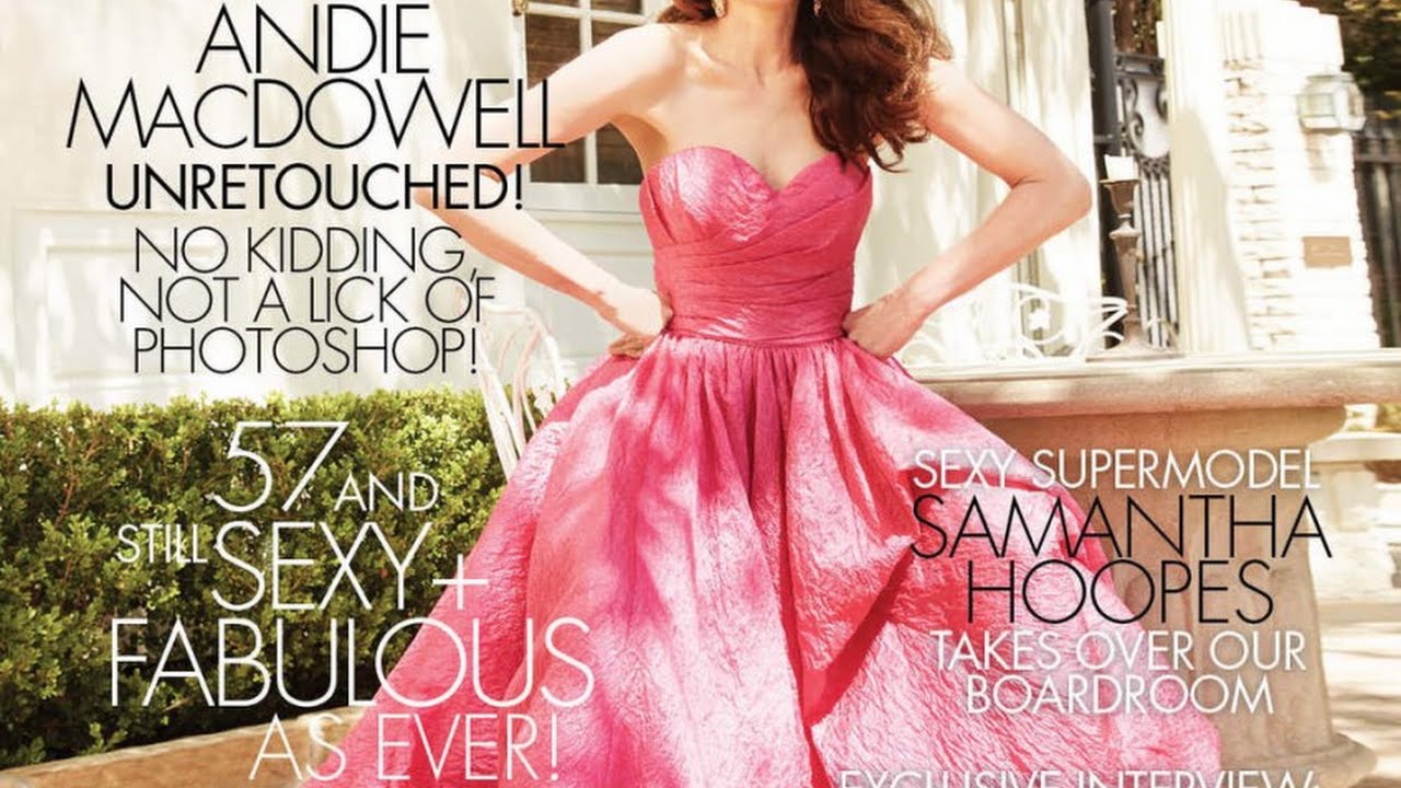 Andie MacDowell Unretouched On Magazine Cover | IMAGE.ie