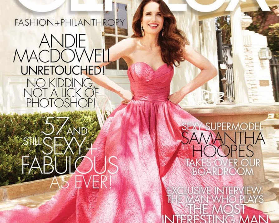 Andie MacDowell Unretouched On Magazine Cover
