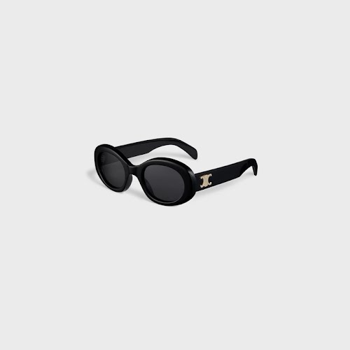 Triomphe 01 Sunglasses in Acetate Black €420, Celine