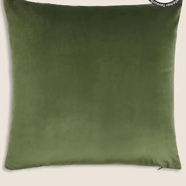Velvet cushion, €20, M&S
