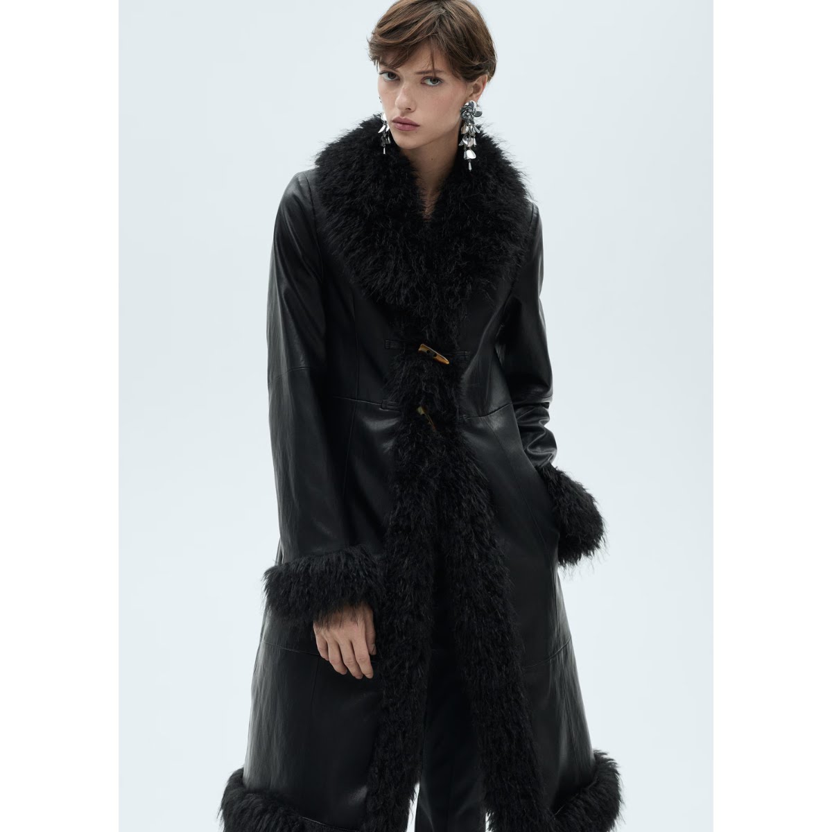 Mango Shearling Coat, €99.99