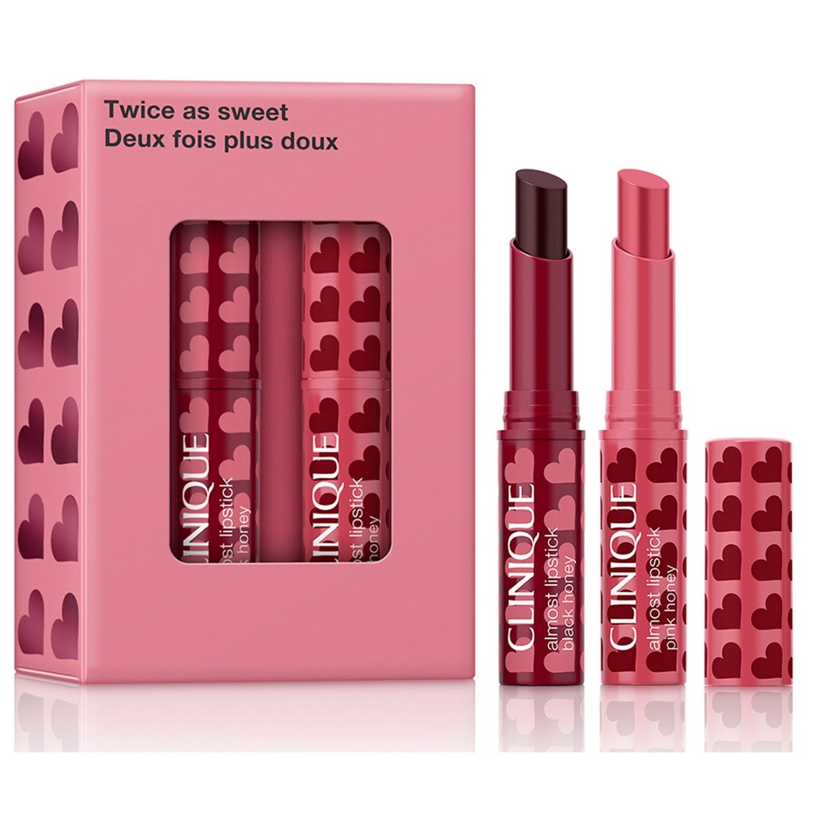 Clinique Twice As Sweet Black Honey Lipstick Gift Set, €34