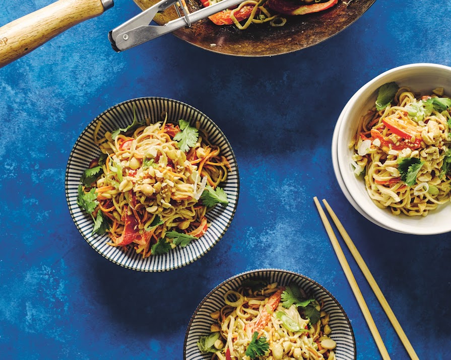 These veggie satay noodles are the perfect midweek supper
