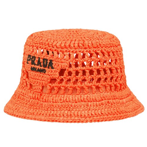 Prada Raffia Openwork Bucket Hat, €650