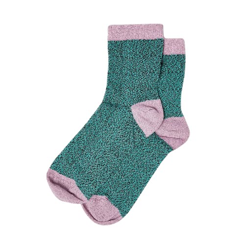 Green & Lilac Glitter Ankle Socks, €10.50, Oliver Bonas