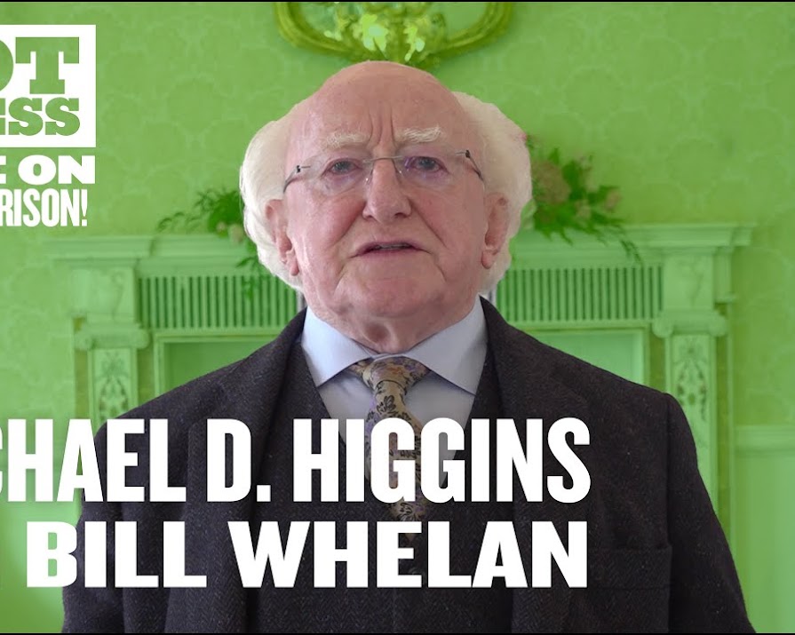 WATCH: President Michael D.Higgins pays tribute to Van Morrison with a rendition of ‘Rave On, John Donne’