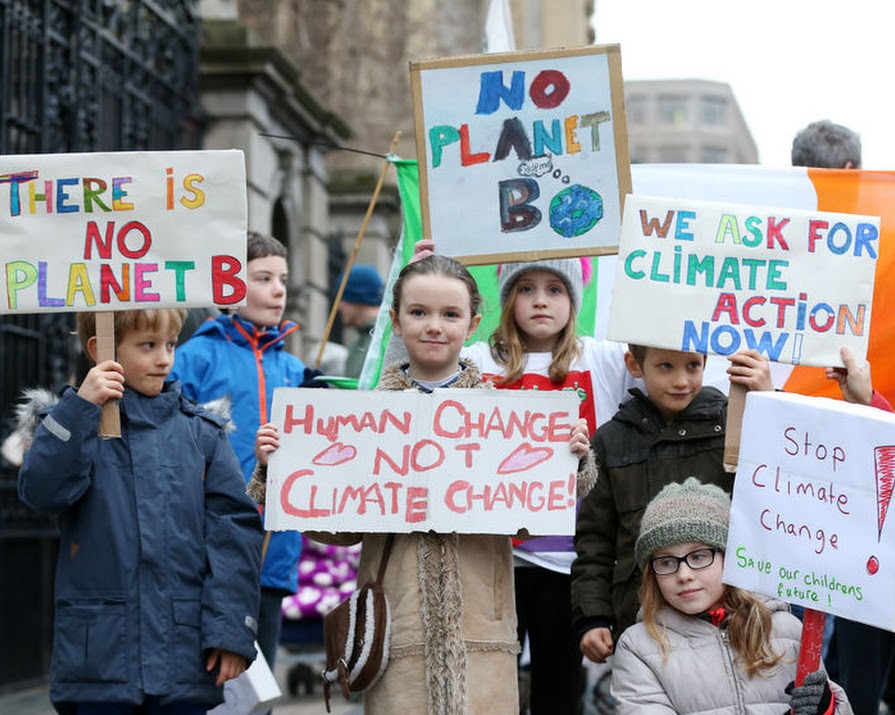Hundreds of Irish children rally together for climate change protest