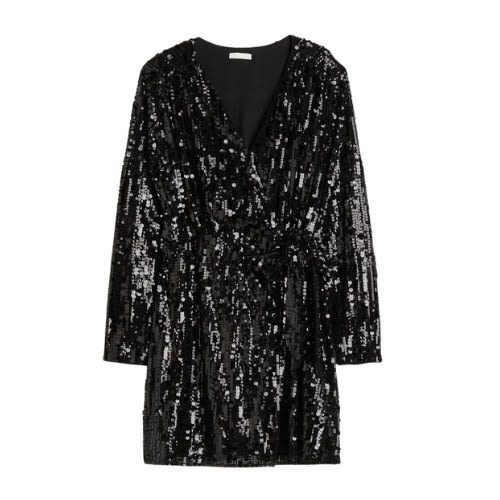 Sequined Wrap Dress, €54