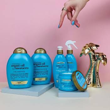WIN the entire OGX Argan Oil of Morocco Collection for you and a friend
