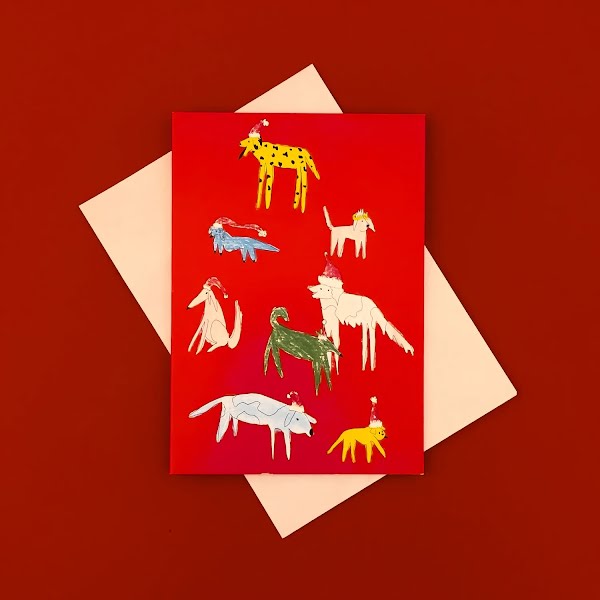 Christmas dogs card, €3.50, Designist