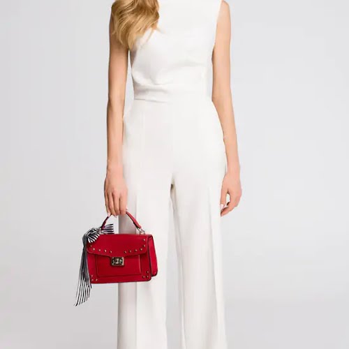Sleeveless Wide Leg Jumpsuit In White, €85, Silk Fred