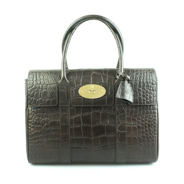 Mulberry pre-loved Bayswater Croc-Embossed Tote, €899