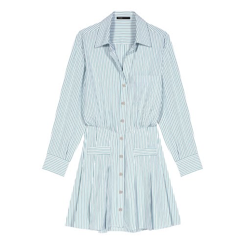 Maje Striped Dropped-Waist Shirt Dress, €165, Brown Thomas