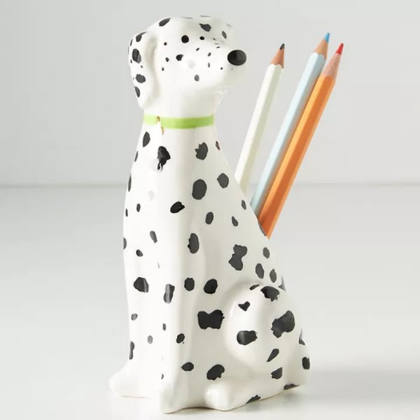 Dalmation pencil cup, €18, Anthropologie