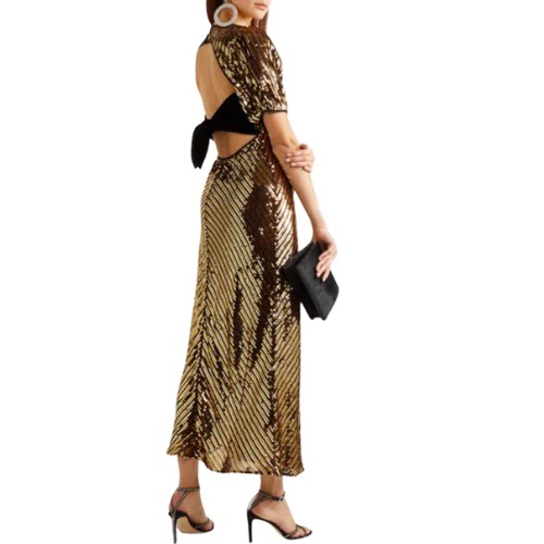 RIXO Daisy Sequined Georgette Midi Dress, €80, High-End Hire