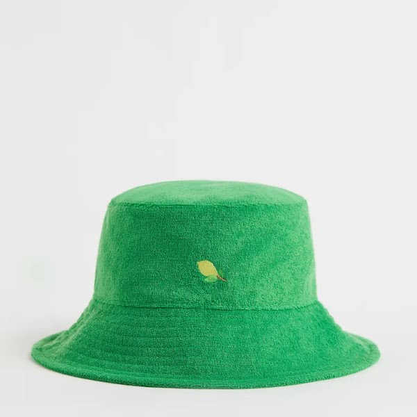 Terry Bucket Hat Green/Lime, €12.99, H&M