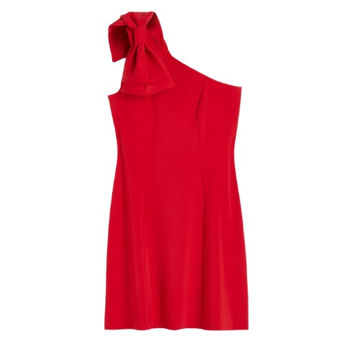 Bow-Detail One-Shoulder Dress, €29, H&M