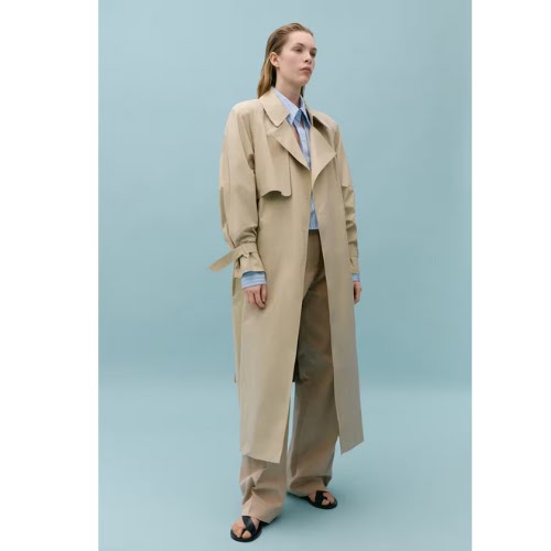 100% Cotton Long Trench Coat, €300