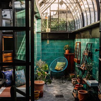 A jewel-toned greenhouse is the star of this Stoneybatter home