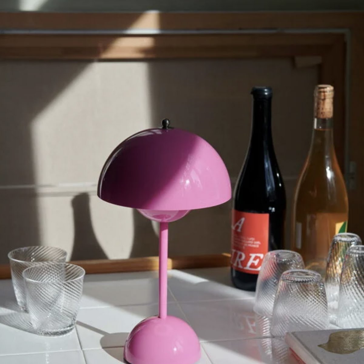 Flowerpot VP9 portable table lamp, &Tradition, €182, Finnish Design Shop