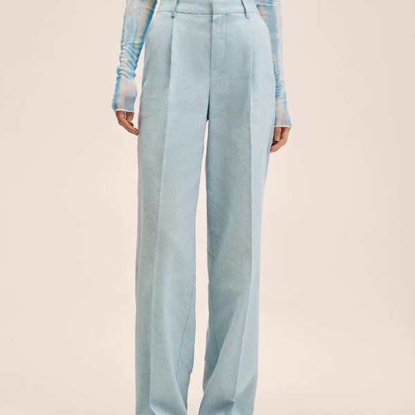 Linen suit trousers, €69.99, Mango