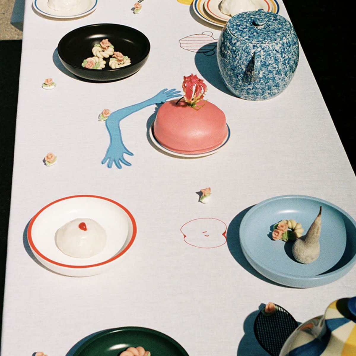 Hay tablecloth, €280, Indigo & Cloth