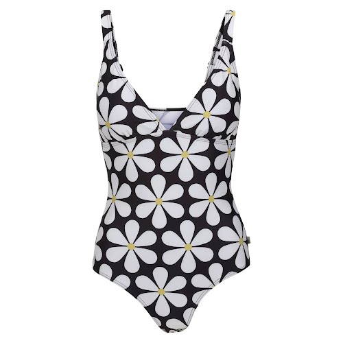 Orla Kiely Swimsuit in Black Daisy, €34.95, Regatta