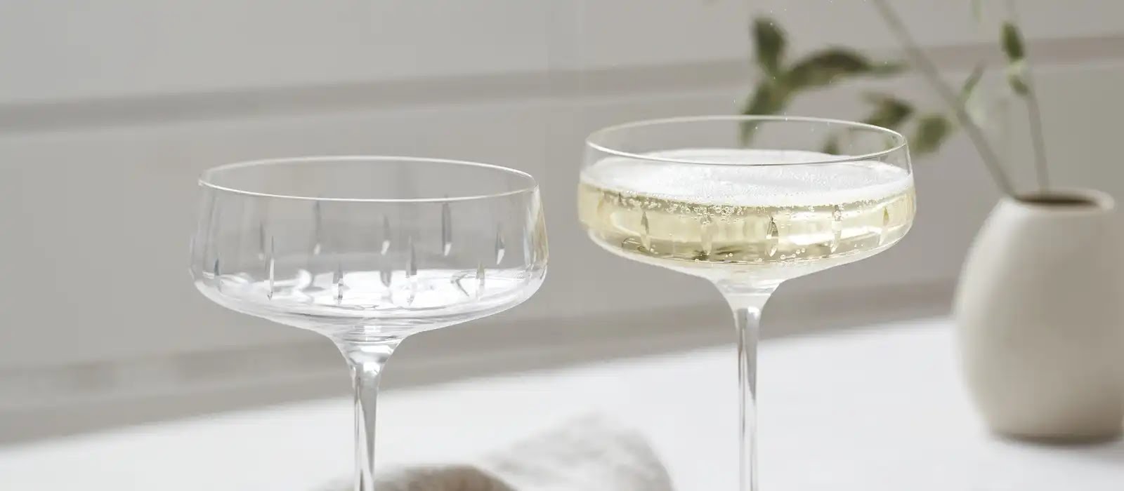 All of the chic glass sets to add to your bar cart this summer