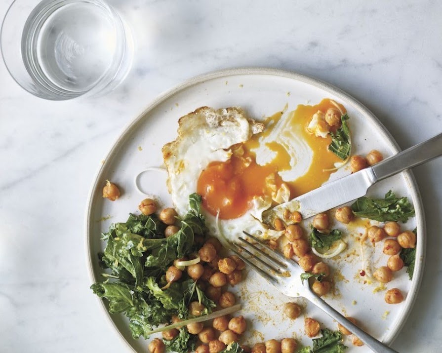 Supper Club: Harissa chickpeas, kale and a fried egg