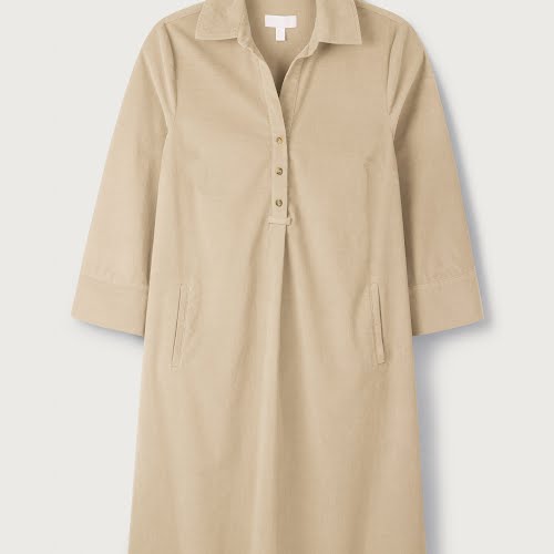 Organic-Cotton Cord Shirt Dress, €168