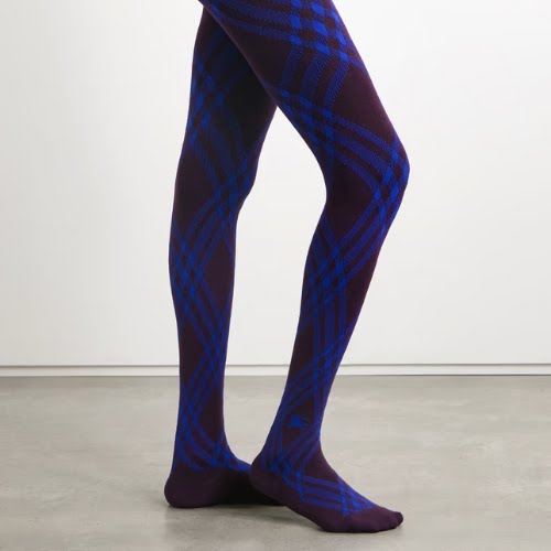 Burberry Checked Wool-Blend Tights, €550