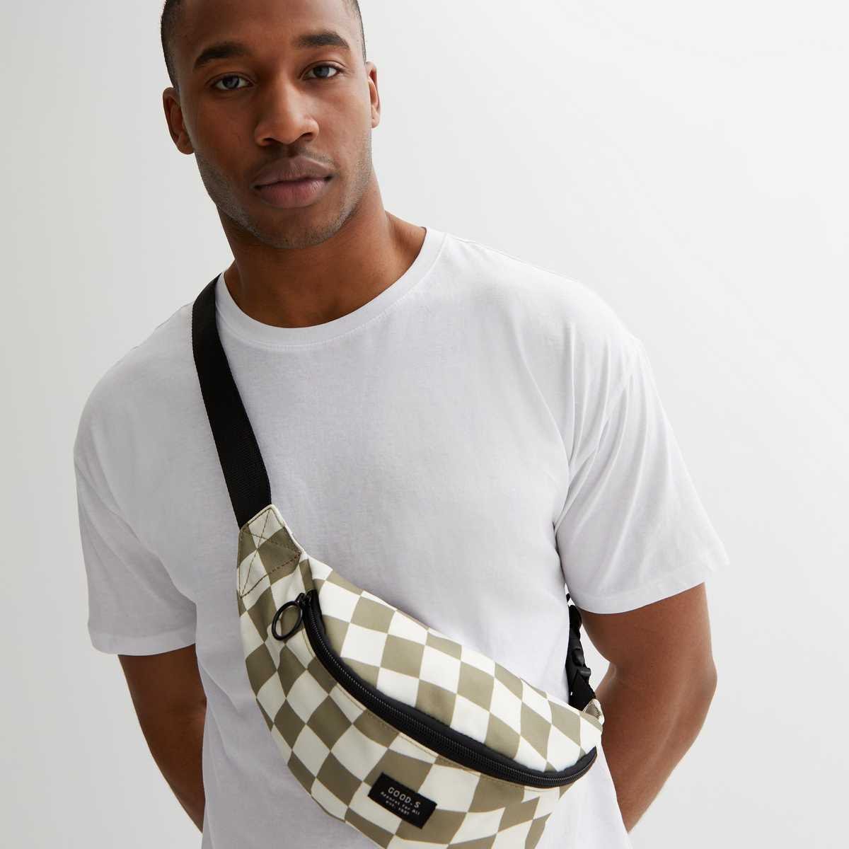 New Look, Olive Checkerboard Bum Bag, €13.49