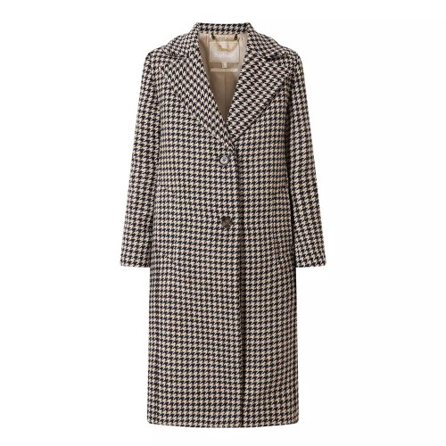 Houndstooth Single-Breasted Coat, €350