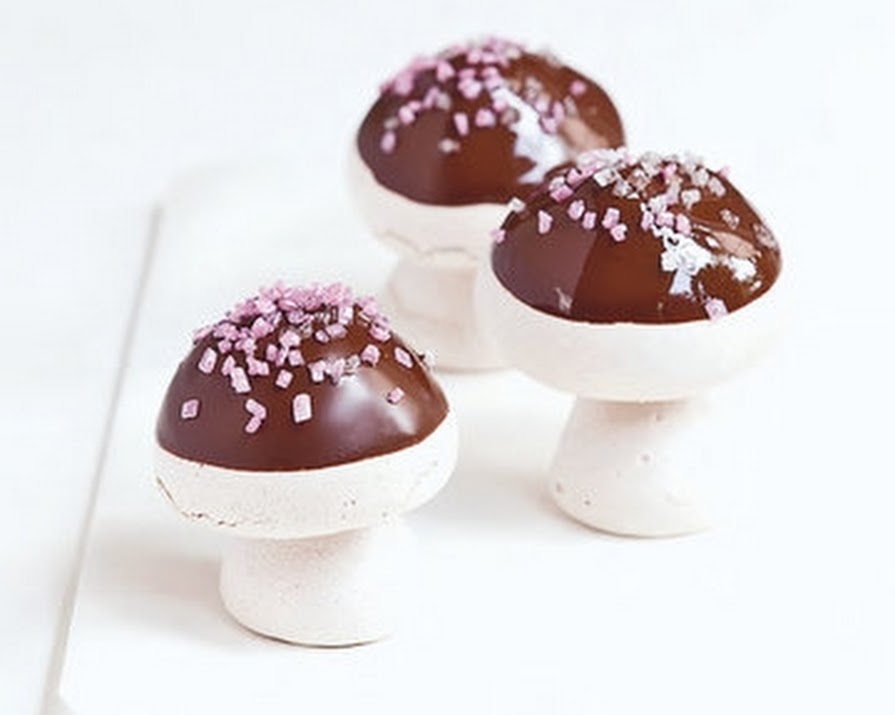 Chocolate Mushroom Meringues