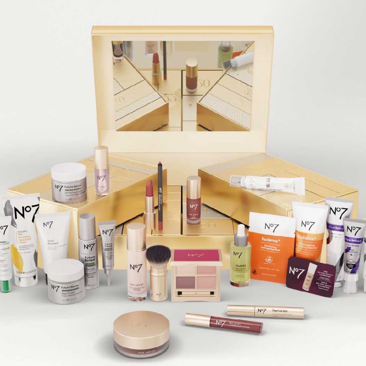 No7 The Ultimate 25 Day Beauty Advent Calendar, €161