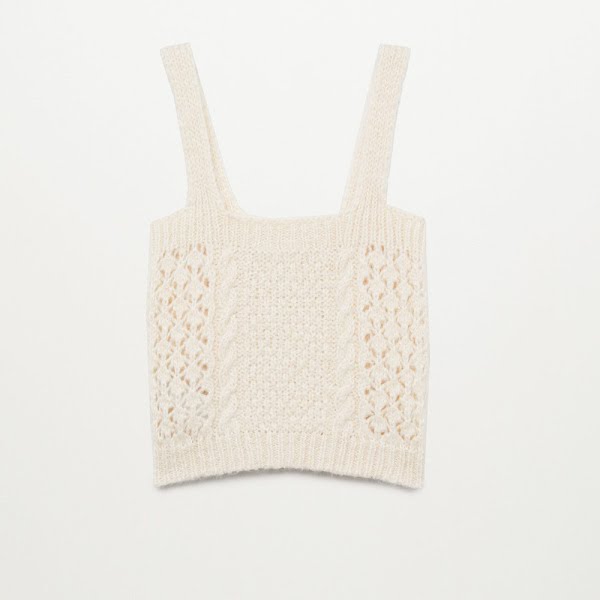 Openwork knit top, €25.99, Mango